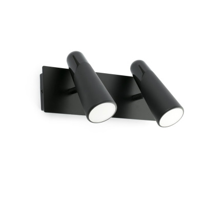 29041 Faro LAO Black wall lamp 2L