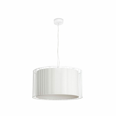 29309 Faro LINDA PENDANT LAMP WHITE 1 x E27 100W