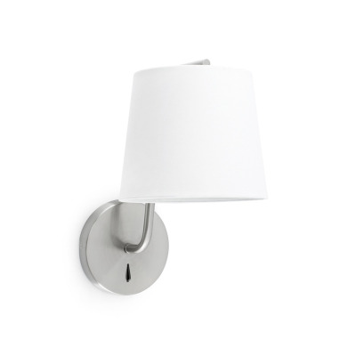 29328 Faro BERNI SATIN NICKEL WALL LAMP 1 X E27 20W