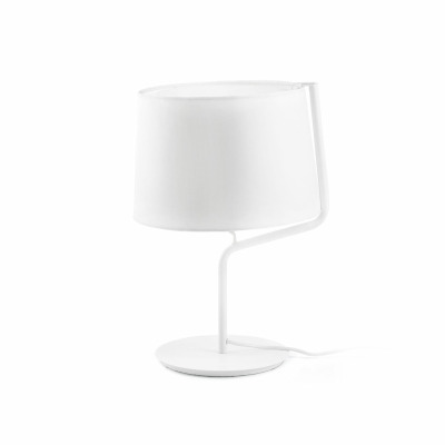 29332 Faro BERNI WHITE TABLE LAMP 1 X E27 20W