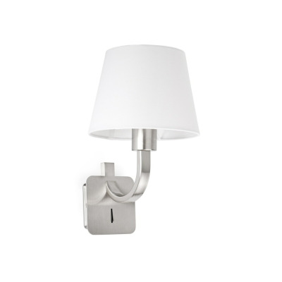 29340 Faro ESSENTIAL Matt nickel wall lamp