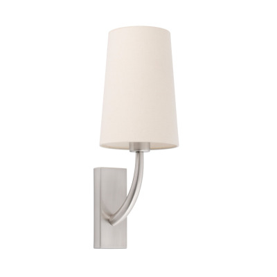 29680-20 Faro REM MATT NICKEL WALL LAMP BEIGE SHADE
