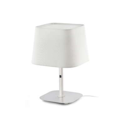 29937 Faro SWEET White and nickel table lamp