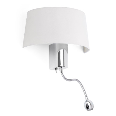 29941 Faro HOTEL White reading LED wall lamp