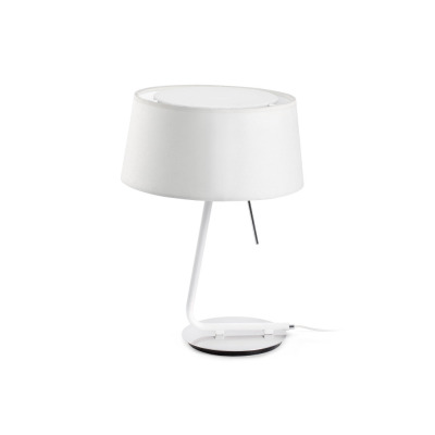 29942 Faro HOTEL WHITE TABLE LAMP 1 X E27 60W
