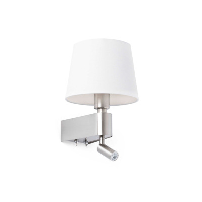 29976 Faro ROOM WHITE WALL LAMP WITH LED READER 3000K