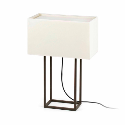 29985 Faro VESPER BROWN TABLE LAMP 2 X E27 20W