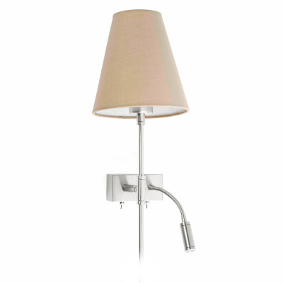 29991 Faro SABANA Beige wall lamp with LED left reader