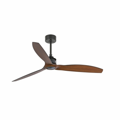 33395 Faro JUST FAN BLACK/WOOD CEILING FAN WITH DC MOTOR