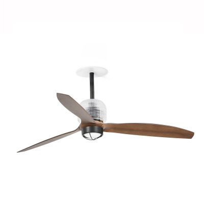 33395DR1N TK-Lighting DECO FAN RECESSED ?1280 BLACK 3B WALNUT 3000K