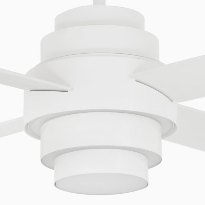 33397 Faro DISC FAN LED White fan with DC motor