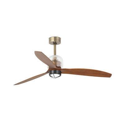 33398D1N TK-Lighting DECO FAN ?1280 OLD GOLD 3B NOGAL 3000K