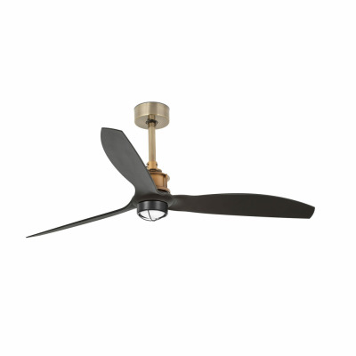 33417-10 Faro JUSTFAN ?1280mm OLD GOLD 3BL. BLACK 17W 3000K