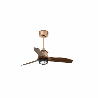 33423WP-10 Faro JUSTFAN XS ?810MM COPPER B. WOOD 17W 3000K NO/R