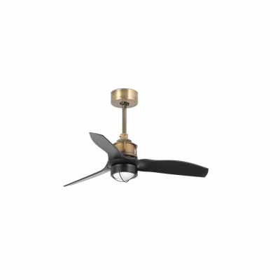 33429-10 Faro JUSTFAN XS?810MM OLD GOLD BLACK B. 17W 3000K