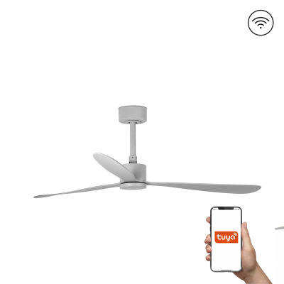 33762WT TK-Lighting AMELIA ?1320MM GRAY 3 BLADES GRISES TUYA
