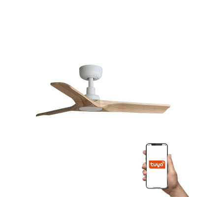 33805WT Faro HEYWOOD S ?900MM WHITE 3 BLADES WOOD LIGHT TUYA
