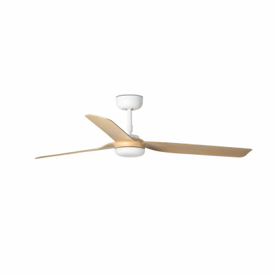 33816WP Faro PUNT ?1300MM WHITE 3 BLADES LIGHT WOOD S/R