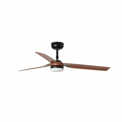 33817-21 Faro PUNT ?1300MM BLACK 3 BLADES DARK WOOD 18W
