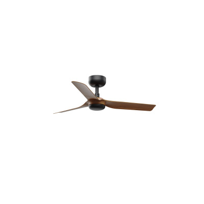 33823 Faro MINI PUNT S ?900mm BLACK 3 BLADES DARK WOOD