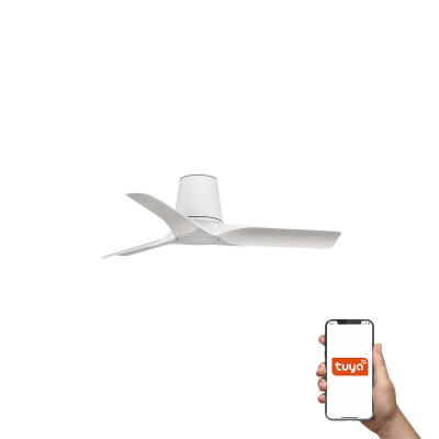 33826WT TK-Lighting HEY TUB S ?900MM WHITE 3 BLADES WHITE TUYA