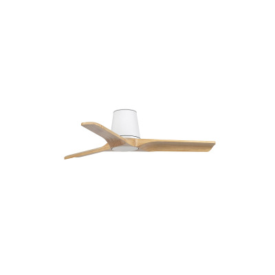 33836 Faro HEYWOOD TUB S ?900MM WHITE 3 BLADES WOOD LIGHT