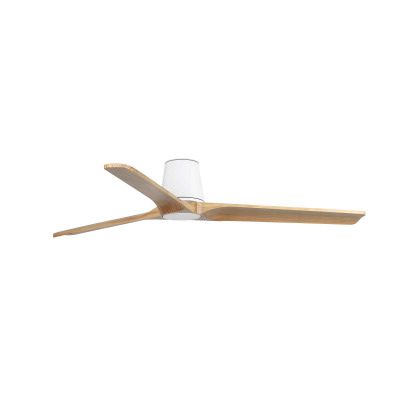 33838 Faro HEYWOOD TUB L ?1320MM WHITE 3 BLADES WOOD LIGHT