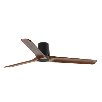 33839 Faro HEYWOOD TUB L ?1320MM BLACK 3 BLADES WOOD DARK