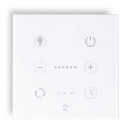33987 TK-Lighting WHITE WALL CONTROL DC FANS W/LIGHT DIMM