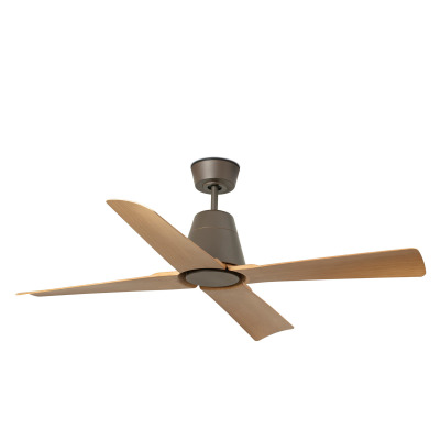 34106 Faro TYPHOON DC ?1300MM BROWN 4 WOODEN BLADES IP44?