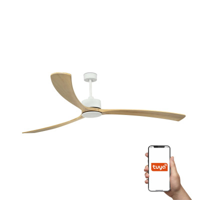 34201AWT TK-Lighting KAUAI XXL ?2330MM WHITE 3 BLADES TUYA