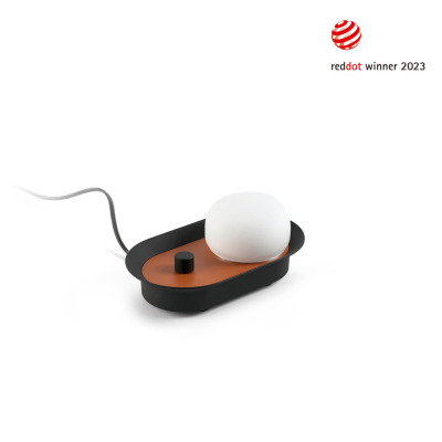 40104 Faro MAYA WALL LAMP BLACK/ TERRACOTTA  LED 12W 2700K