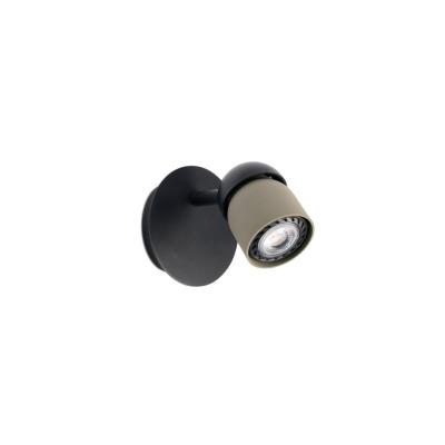 40662 Faro COCO WALL LAMP BLACK + OLIVE GREEN 1xGU10