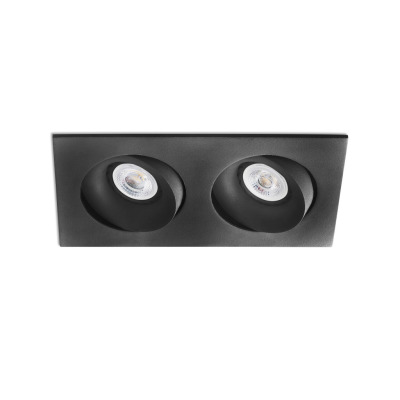 43413 Faro ARG?N-2 ADJUSTABLE BLACK RECESSED LAMP 2XGU10
