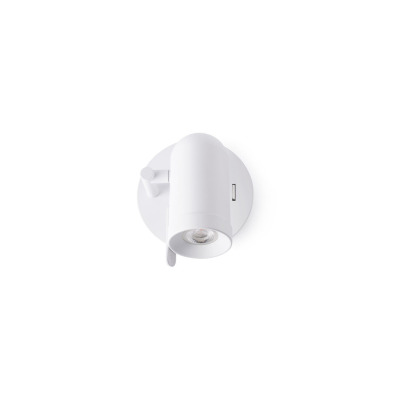 43520 Faro ORLEANS WHITE WALL LAMP 1L