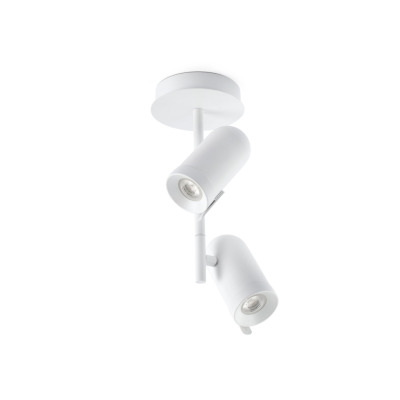 43532 Faro ORLEANS 2L White ceiling lamp