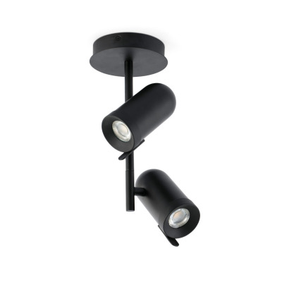 43533 Faro ORLEANS 2L Black ceiling lamp