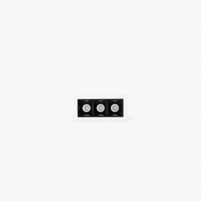43701940112 TK-Lighting TROOP RECESSED WHITE-BK 3X2W 15° 4000K CRI90