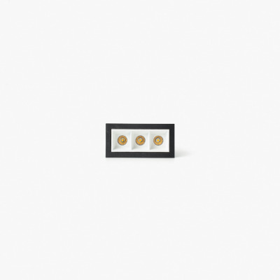 43701940421 TK-Lighting TROOP RECESSED BK-WHITE 3X2W 48° 4000K CRI90