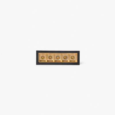 43702930324 TK-Lighting TROOP RECESSED BK-GOLD 5X2W 36° 3000K CRI90