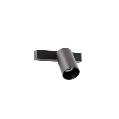43741 Faro STAN W/ LAMP - CEILING LAMP BLACK 1xGU10