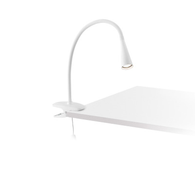 52059 Faro LENA WHITE CLIP LAMP LED 5W 4000K