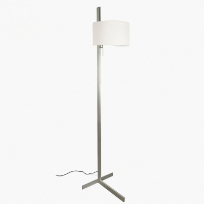 57210 Faro STAND UP Aluminium and white floor lamp