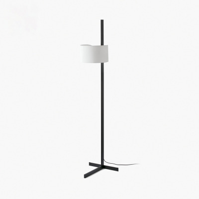57211-01 Faro STAND UP BLACK FLOOR LAMP WHITE SHADE E27 20W