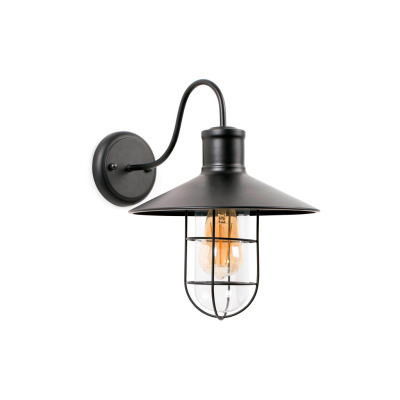 60005 Faro MARINA Black wall lamp