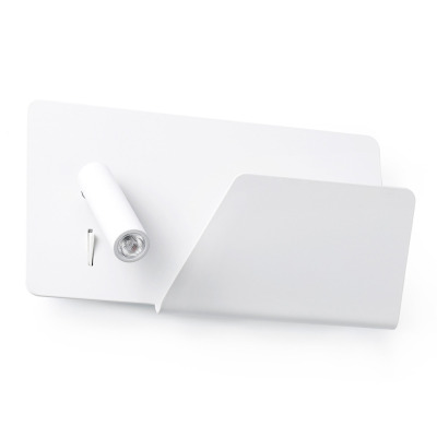62122 Faro SUAU USB WHITE WALL LAMP WITH LED RIGHT READER HIG