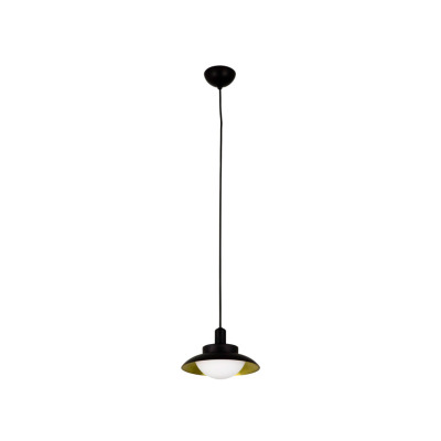 62138 Faro SIDE 200 Black and gold pendant lamp G9
