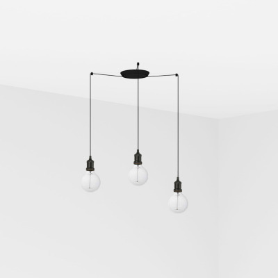 64135-3L Faro ART BLACK PENDANT LAMP 1XE27 2M CABLE 3L