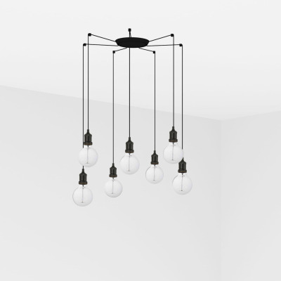 64135-7L Faro ART BLACK PENDANT LAMP 1XE27 2M CABLE 7L