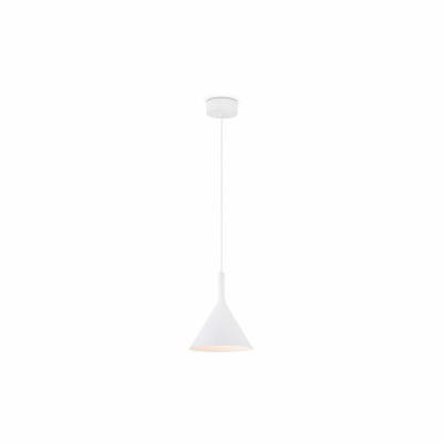64159 Faro PAM-P WHITE PENDANT LAMP LED 11W 3000K